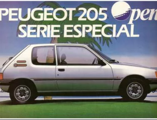 Anuncio retro del Peugeot 205 Open
